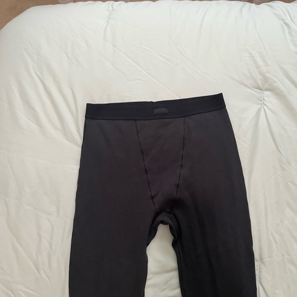 SKIMS Cotton Rib Leggings Black Soot Large - Picture 5 of 6